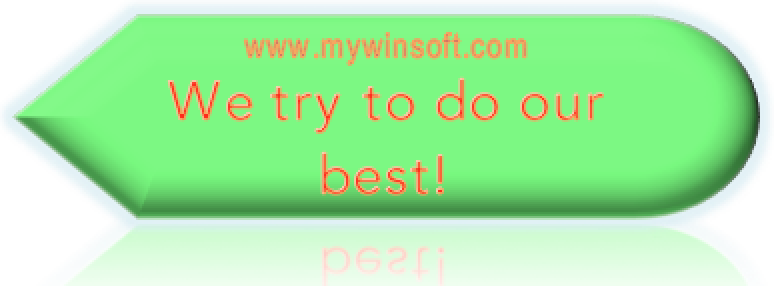 we try to do our best!